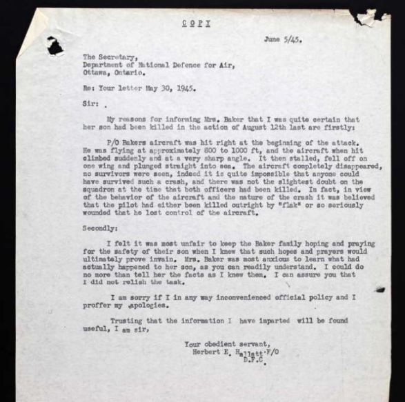 Earle Edward Baker accident